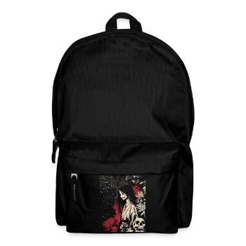 Fille d'anime d'horreur japonaise au look démoniaque - Sac à dos - noir - Devant