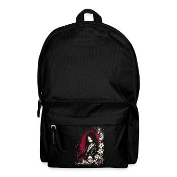 Fille kimono d'anime japonais effrayante et horreur - Sac à dos - noir - Devant