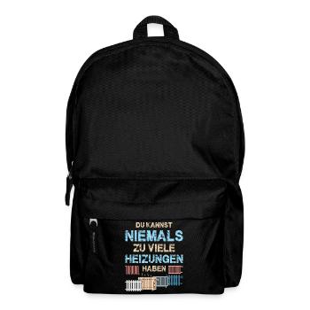 Heating Engineer Heating Construction Plumber Plumber - Backpack - black - Front