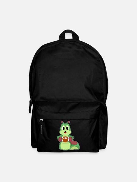 Raupe American Football Sport - Rucksack - Schwarz