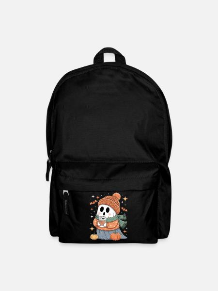Geist Niedliche Halloween Herbst - Rucksack - Schwarz