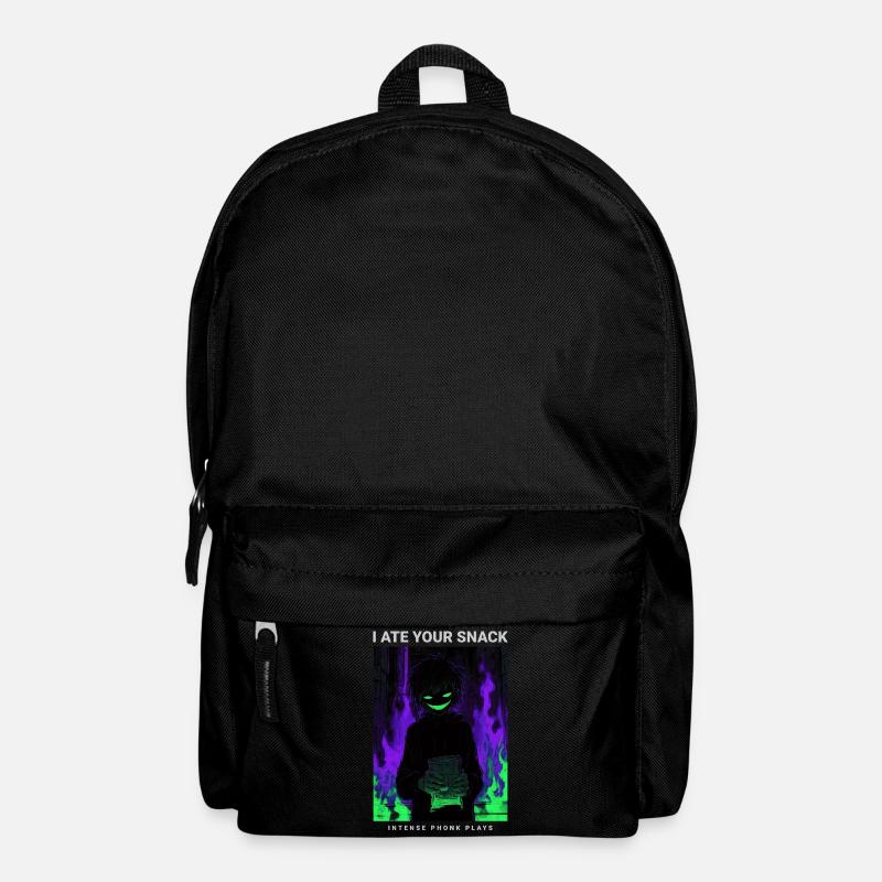 Vaporwave Phonk Anime Horror Snack Creepy Grin - Rucksack - Schwarz