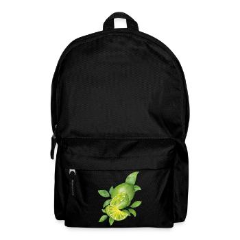 Citron Vert & Feuilles Naturelles - Sac à dos - noir - Devant