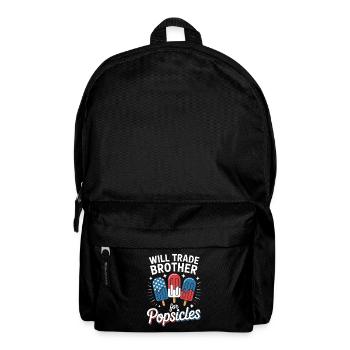  Trade Brother for Popsicles Independence Day 4th - Rucksack - Schwarz - Vorne