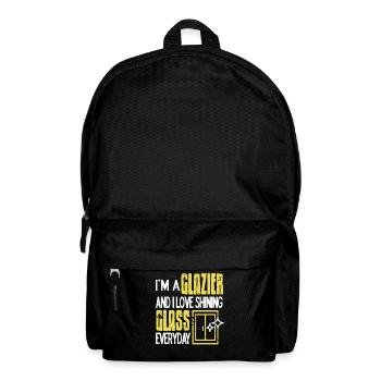 I Love Shining Glass Everyday Glazier Pride Humor - Rucksack - Schwarz - Vorne