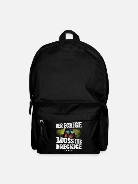 Traktor Landwirt - Rucksack - Schwarz