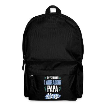 Labrador dog dad - Backpack - black - Front