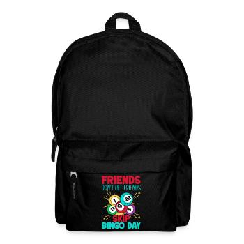 Jeu de bingo Amis, ne laissez pas passer le bingo - Sac à dos - noir - Devant