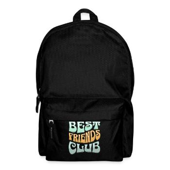 Best Friendship Club Design - Backpack - black - Front