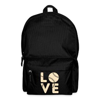 Liebe Baseball Vintage Geschenk - Rucksack - Schwarz - Vorne