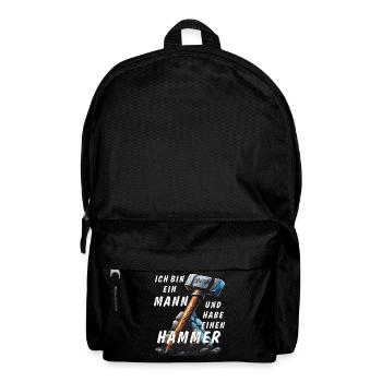 I'M A MAN AND I'VE GOT A HAMMER - Backpack - black - Front