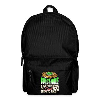 Guacamole Only Cool People Like It Funny Snack - Rucksack - Schwarz - Vorne