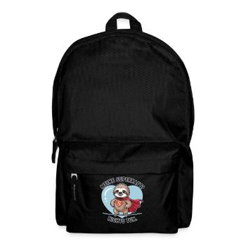 My superpower? Doing Nothing Sloth - Backpack - black - Front