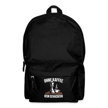 Coffee And Chess Chess Player Coffee Board Game - Backpack - black - Front