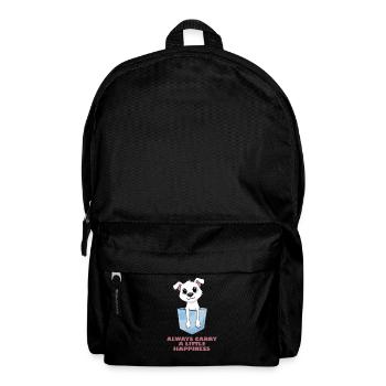 Always Carry a Little Happiness - Backpack - black - Front