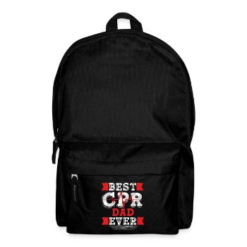 CPR Instructor Father Resuscitation Emergency Physician - Backpack - black - Front