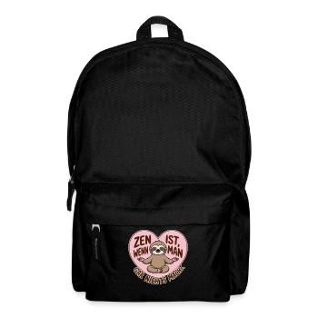 Zen is when you don't do anything at all - Backpack - black - Front
