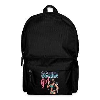 Conception de plongée sous-marine pour fille - Sac à dos - noir - Devant