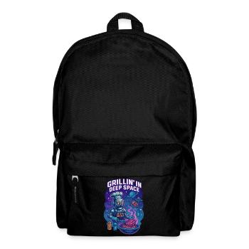 Grilling in deep space with Byte My Brisket - Backpack - black - Front