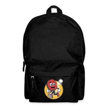 Table Tennis Cartoon Design - Rucksack - Schwarz - Vorne