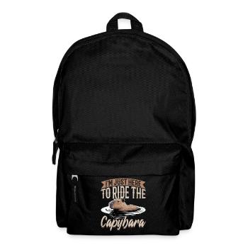 Funny Capybara - Rucksack - Schwarz - Vorne