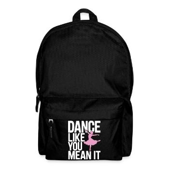 Dansez comme vous le pensez Typographie Design - Sac à dos - noir - Devant