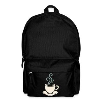 Conception de la tasse matinale douillette de l’amateur de café - Sac à dos - noir - Devant