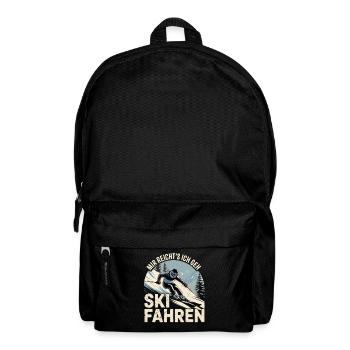 Apres Ski Ski Fahren Skifahrer Skifahren - Rucksack - Schwarz - Vorne