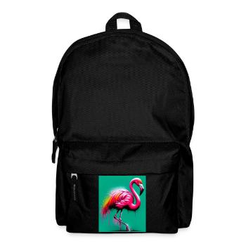 Flamingo - Rucksack - Schwarz - Vorne