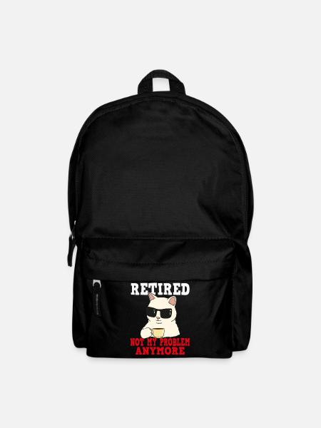 Chat à la retraite : ce n’est plus mon problème - Sac à dos - noir