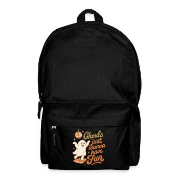 Ghouls Just Wanna Have Fun Halloween Design - Backpack - black - Front