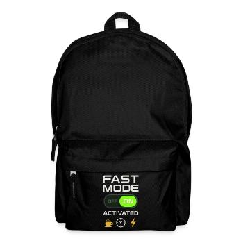 Intermittierender Fastenhumor 16 8 Fenster 20 4 - Rucksack - Schwarz - Vorne