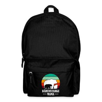 Expectant mother BEARS STRONG MAMA Funny - Backpack - black - Front