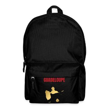Guadeloupe Westindische Inseln T-Shirt mit goldener Karte - Rucksack - Schwarz - Vorne