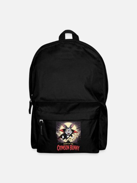 Night of the Crimson Bunny - Bunny Design - Backpack - black