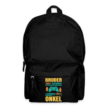 Ich Werde Onkel 2026 Laden Schwangerschaft Geburt - Rucksack - Schwarz - Vorne