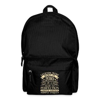 16th Birthday Vintage 2010 Vintage - Backpack - black - Front