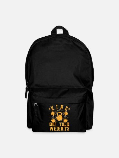 Fitness Motivation Bodybuilder King Of The Weights - Rucksack - Schwarz