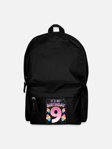 9 Jahre Mädchen It’s My Birthday Kinder Geburtstag - Rucksack - Schwarz
