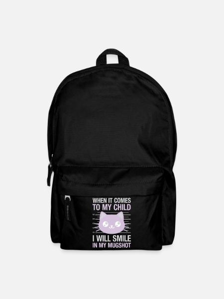  When It Comes To My Child I Will Smile In My - Rucksack - Schwarz