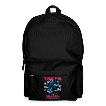 Japanese Dragon - Asian Tokyo Motif - Backpack - black - Front