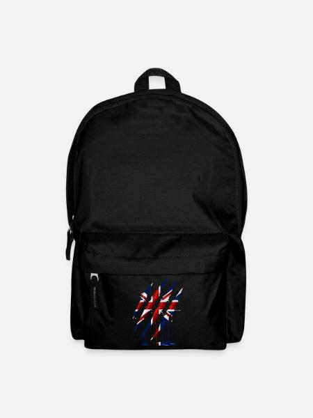 Union Jack Claw Scratch Mark - Backpack - black