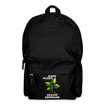 SMALL PLANT, BIG HOPE - Backpack - black - Front