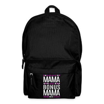 Mom Bonus Mom Stepmom Mother's Day Gift - Backpack - black - Front