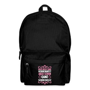 Enterrement de vie de garçon Équipe Mariée Enterrement de vie de jeune fille - Sac à dos - noir - Devant