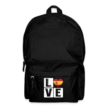 LOVE Spain Heart Font - Backpack - black - Front
