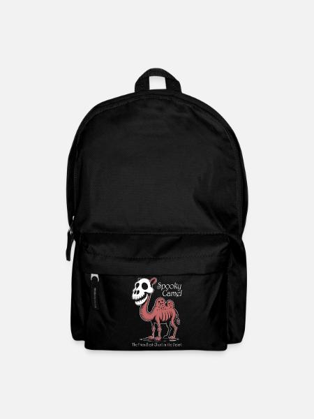 Spooky Camel Ghost in Desert - Backpack - black
