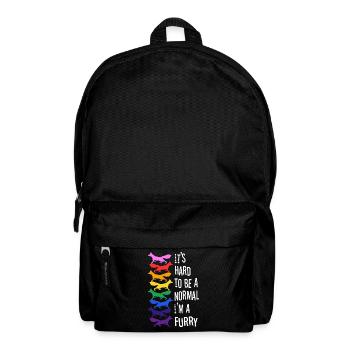 It's Hard To Be A Normal I'm A Furry - Rucksack - Schwarz - Vorne
