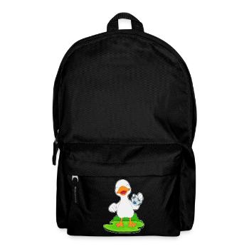 Ente Handballspieler Handball - Rucksack - Schwarz - Vorne