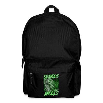 Ernsthaft über den kubanischen Ritter Anolis Reptilienhalter - Rucksack - Schwarz - Vorne